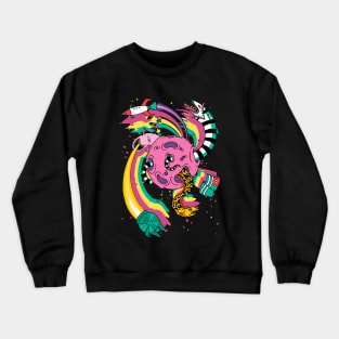 De crazy side of the moon Crewneck Sweatshirt